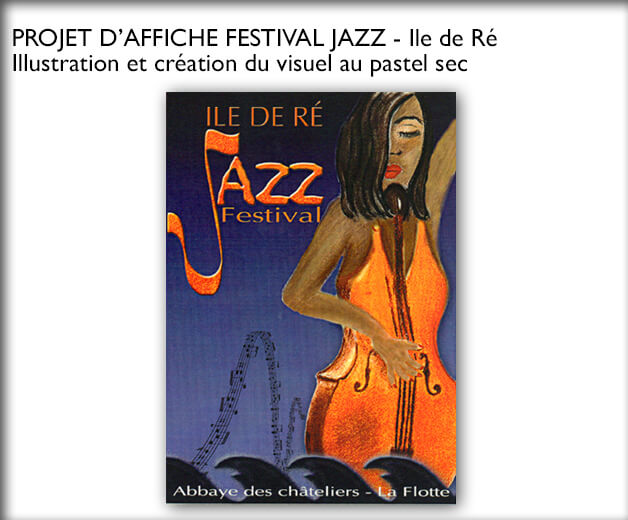 affiche jazz ile de ré